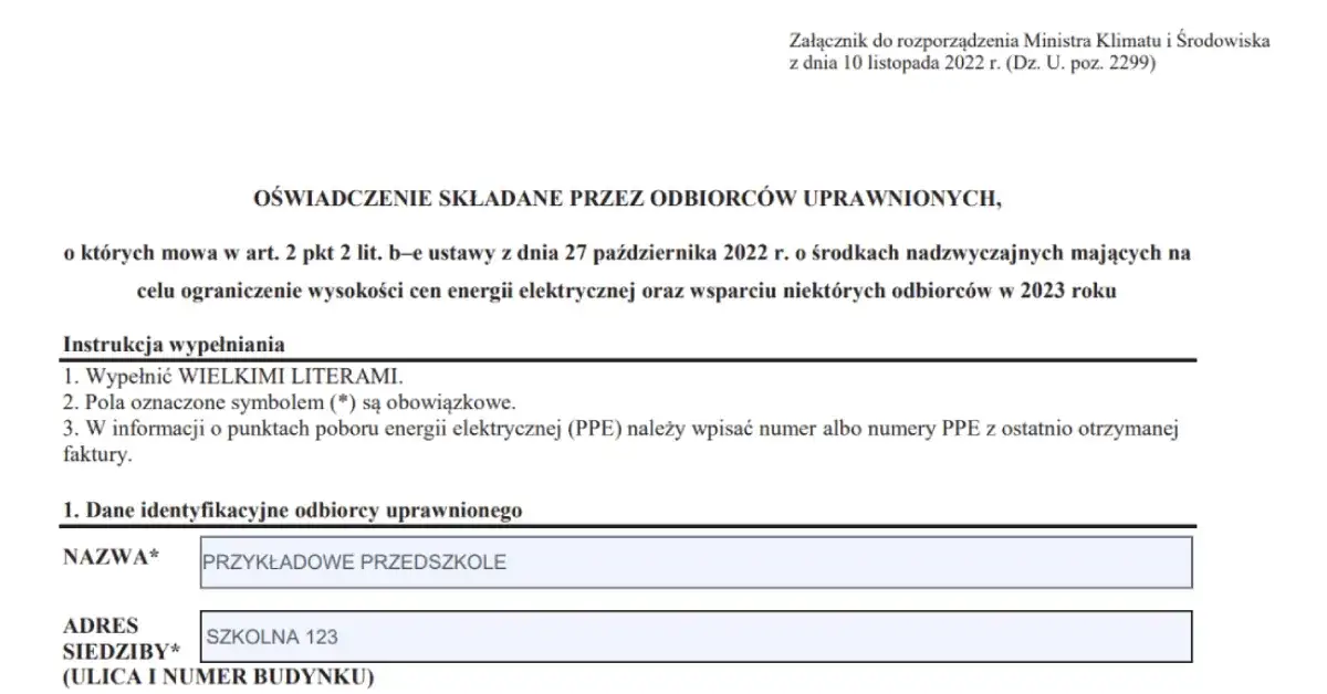 Zdjęcie Wniosek o zamrożenie cen prądu PGE - Jak i gdzie go złożyć?